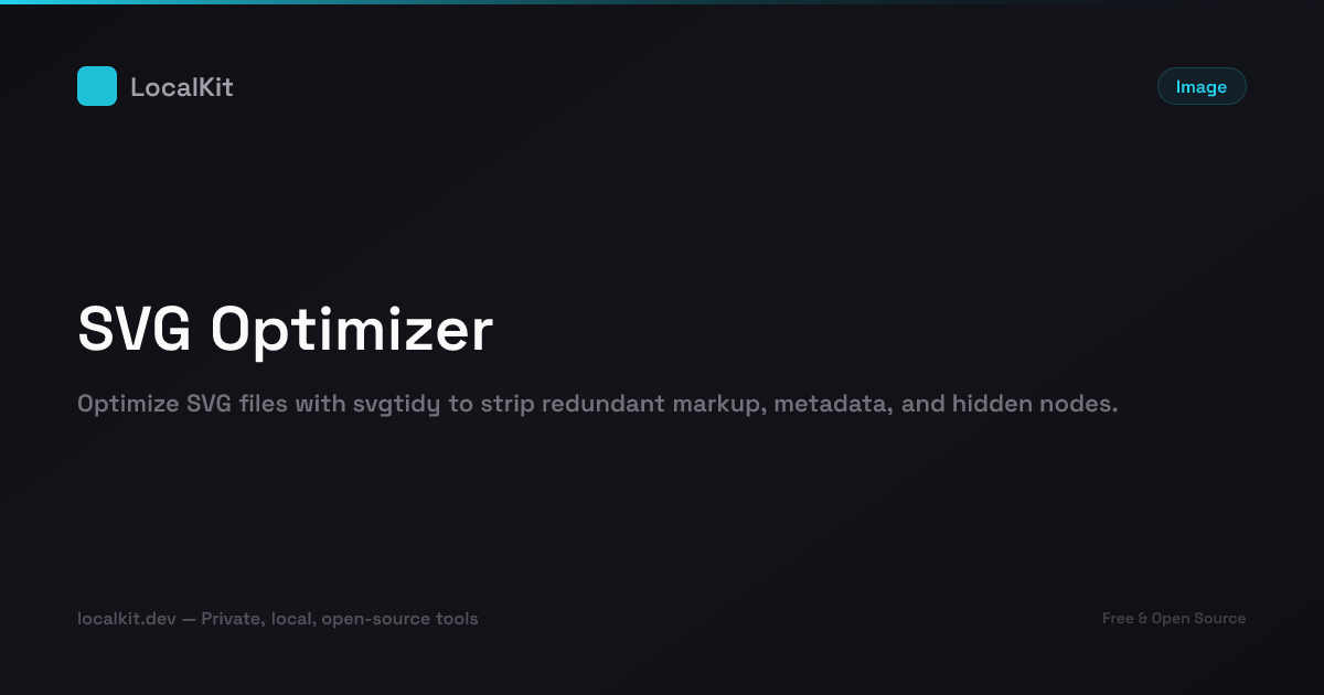 SVG Optimizer — LocalKit